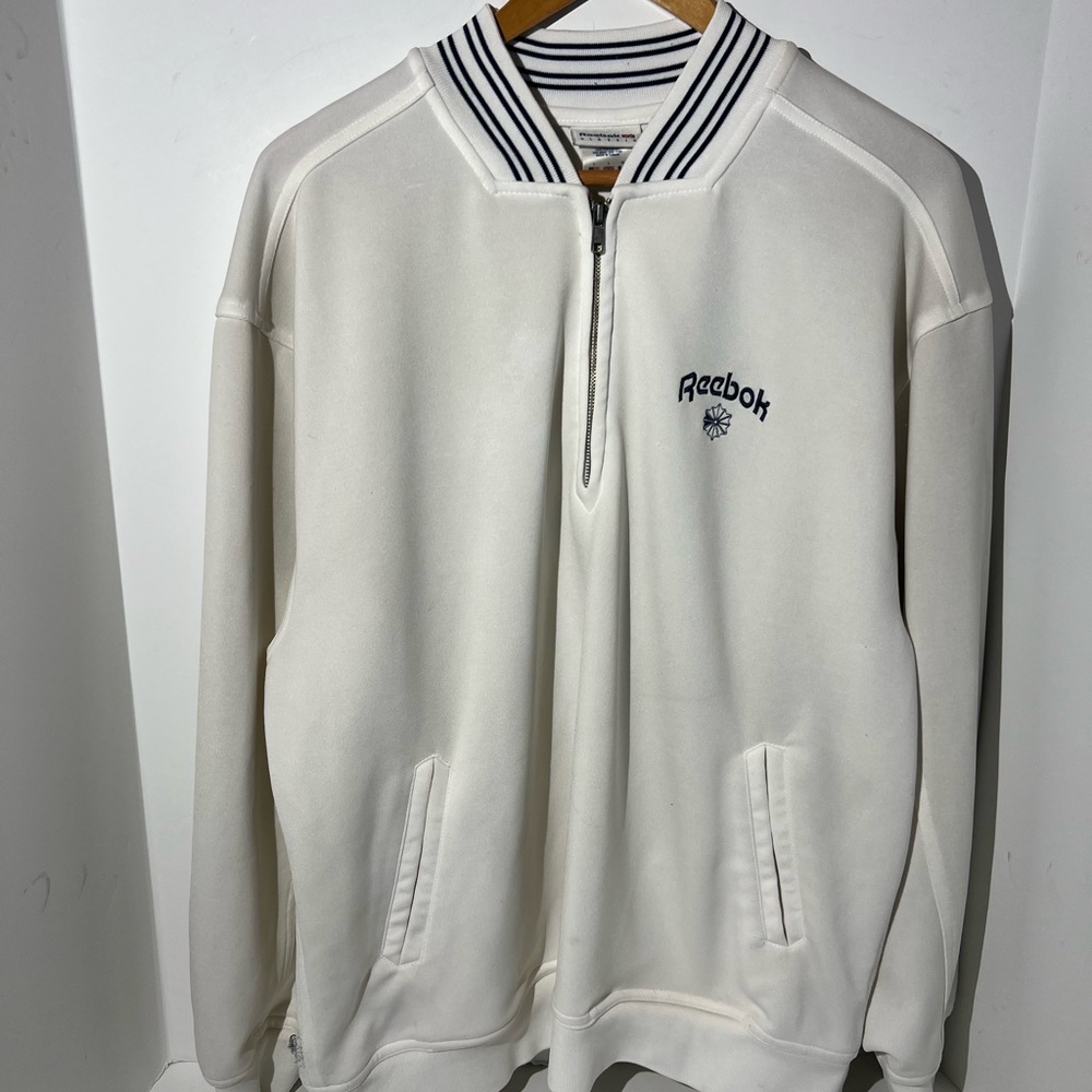 Vintage‎ Reebok Classic 1/4 zip track jacket large